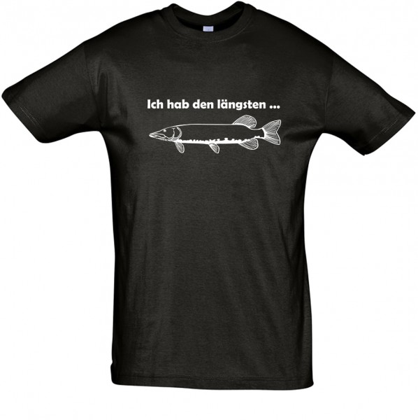 Hab den längsten T-Shirt, Fun-T-Shirt - bedruckt mit Folie