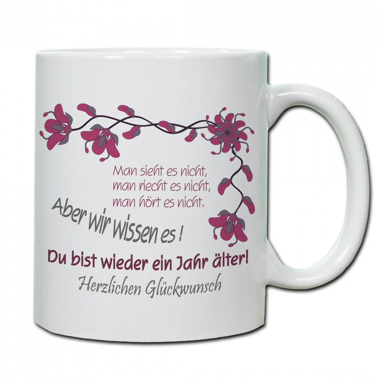 "Ein Jahr älter..." Tasse, Keramiktasse