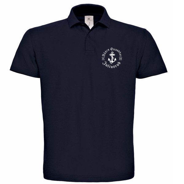 Polo-Shirt, unisex, Strandbar-Logo vorn und hinten