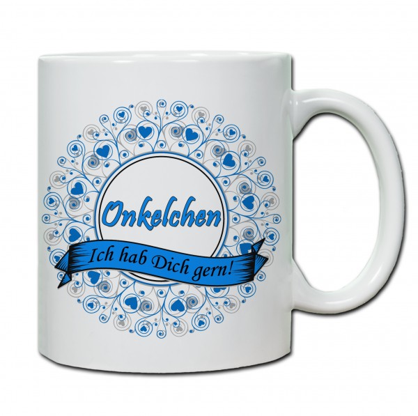 "Onkelchen ich hab Dich gern!" Tasse, Keramiktasse