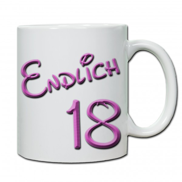 "18. Geburtstag - Tasse 03" Tasse, Keramiktasse