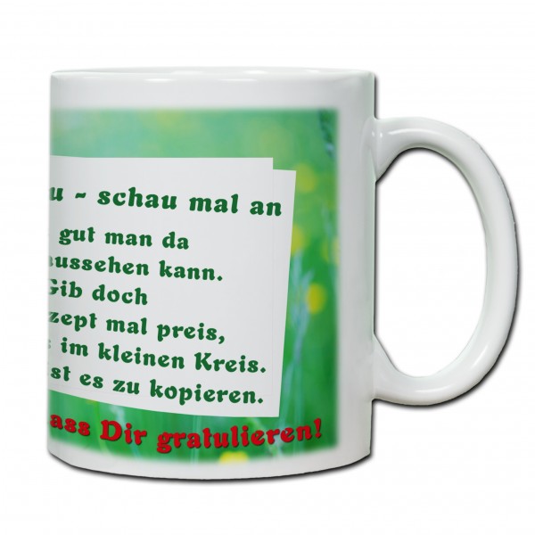 "65. Geburtstag - Tasse 01" Tasse, Keramiktasse