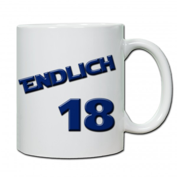 "18. Geburtstag - Tasse 02" Tasse, Keramiktasse