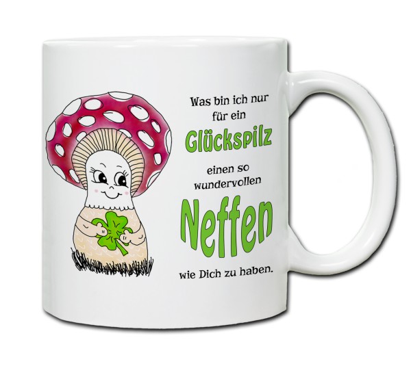 Tasse - Was bin ich nur für ein Glückspilz einen so wundervollen Neffen zu haben