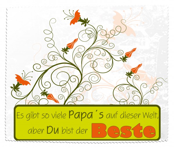 "Es gibt so viele Papa's auf dieser Welt..." Brillenputztuch, Glasreinigungstuch