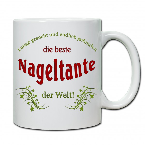 "Beste Nageltante..." Tasse, Keramiktasse