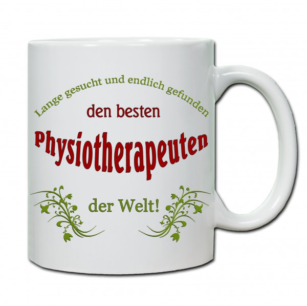 "Bester Physiotherapeut..." Tasse, Keramiktasse