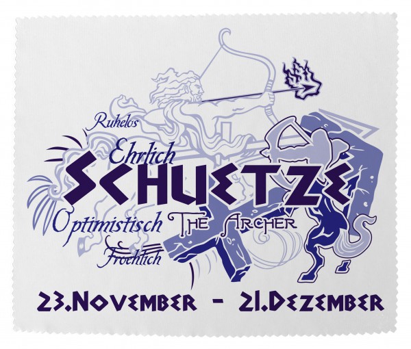 "Schütze" Brillenputztuch Glasreinigungstuch 15x18 cm inkl. Verpackung