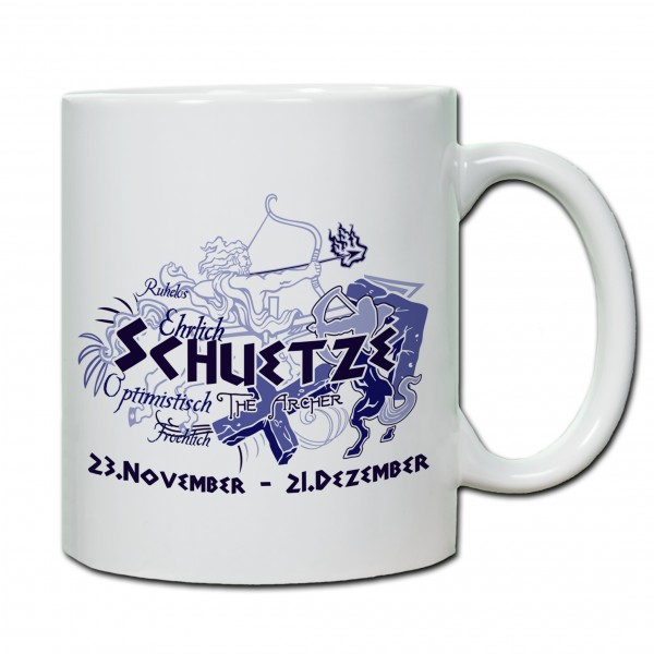 "Schütze01" Tasse, Keramiktasse mit Sternzeichen