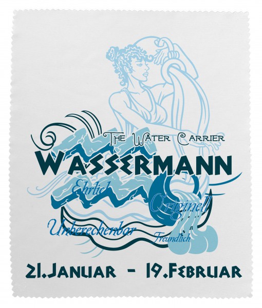 "Wassermann" Brillenputztuch Glasreinigungstuch 15x18 cm inkl. Verpackung