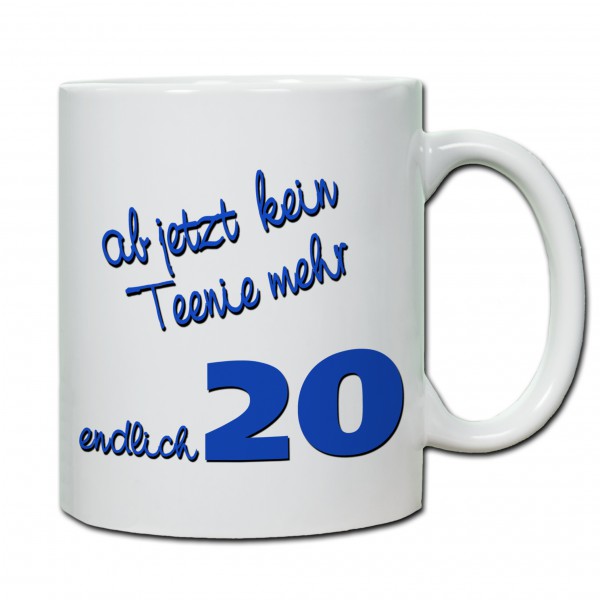 "20. Geburtstag - Tasse 02" Tasse, Keramiktasse