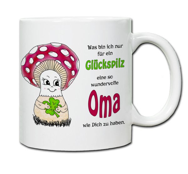 Tasse - Was bin ich nur für ein Glückspilz eine so wundervolle Oma zu haben