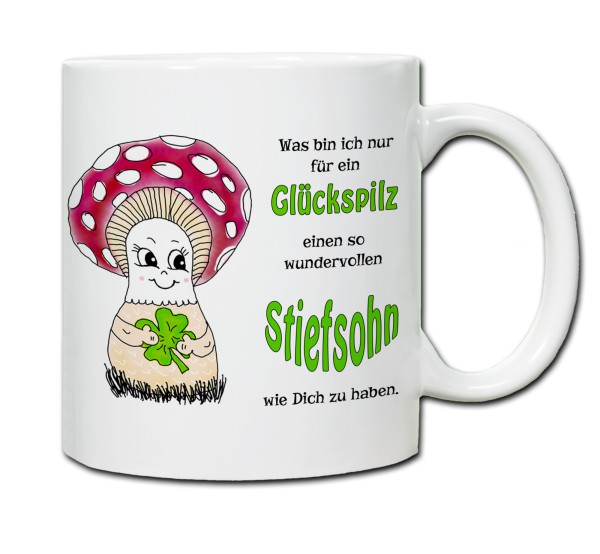 Tasse - Was bin ich nur für ein Glückspilz einen so wundervollen Stiefsohn zu haben