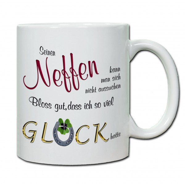 "Seinen Neffen kann man sich nicht aussuchen..." Tasse, Keramiktasse