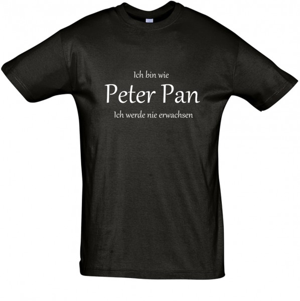 Peter Pan (2) T-Shirt, Fun-T-Shirt - bedruckt mit Folie