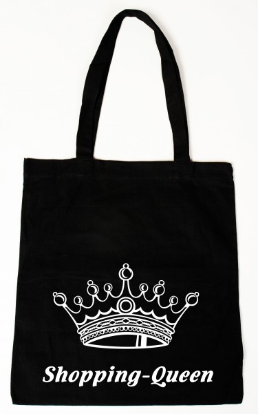 Shopping Queen Baumwollbeutel, Tasche, Bag - witziger Spruch