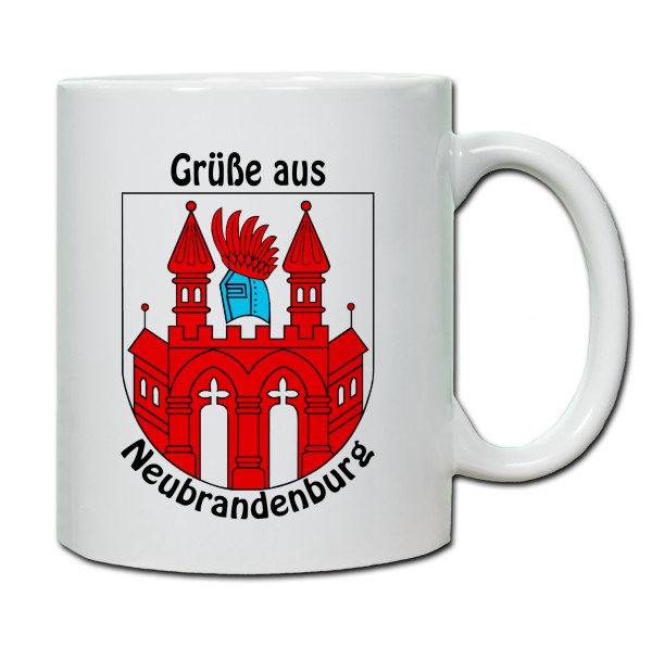 Städtetasse Vier Tore Stadt Neubrandenburg, Wappen