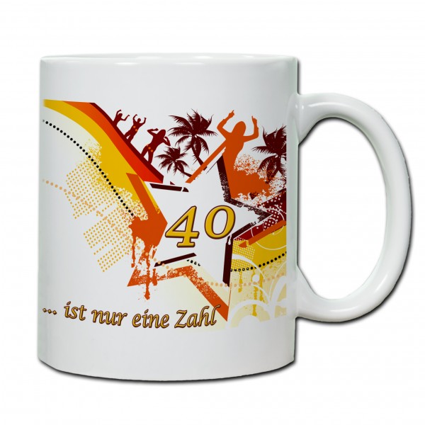 "40. Geburtstag - Tasse 05" Tasse, Keramiktasse