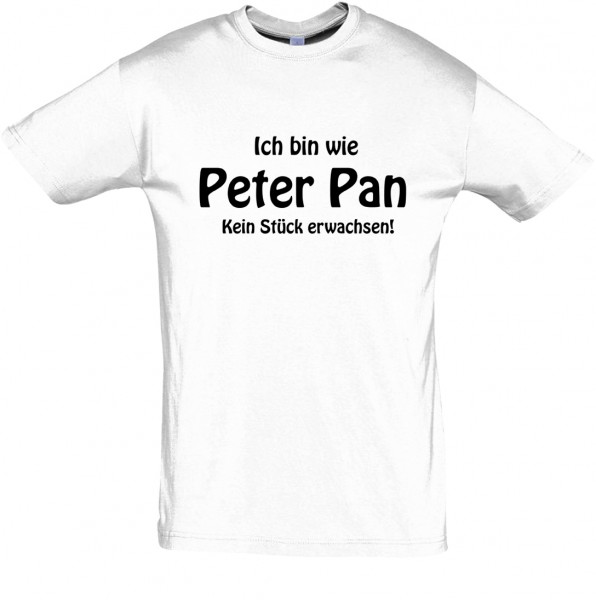 Peter Pan T-Shirt, Fun-T-Shirt - bedruckt mit Folie