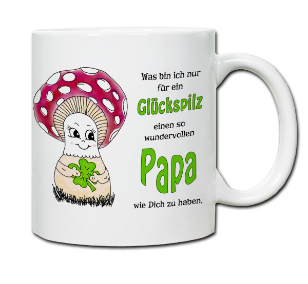 Tasse - Was bin ich nur für ein Glückspilz einen so wundervollen Papa zu haben