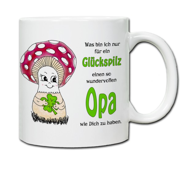 Tasse - Was bin ich nur für ein Glückspilz einen so wundervollen Opa zu haben