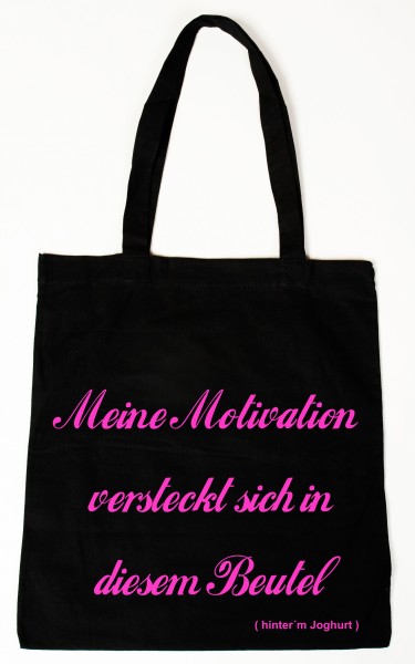 Meine Motivation versteckt sich in diesem Beutel Baumwollbeutel, Tasche, Bag - witziger Spruch