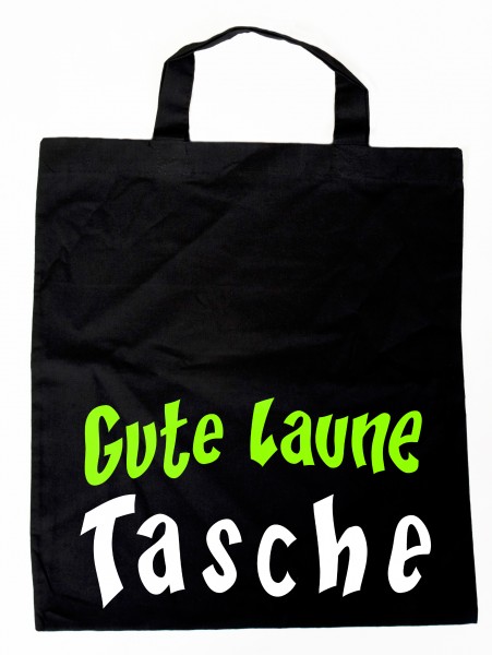 Gute Laune Tasche - Baumwollbeutel, Tasche, Bag - witziger Spruch